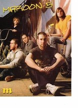 Maroon 5 teen magazine pinup Clipping Vintage 2003&#39;s Teen Beat Bop Adam ... - £2.75 GBP