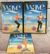 3 The Wave The Firm workout exercise fitness lot 3-DVD set plus rock solid buns - £9.46 GBP