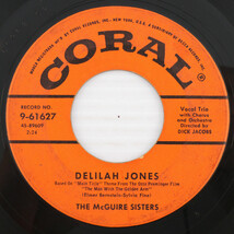 The McGuire Sisters – Delilah Jones / Picnic - 1956 45 rpm 7&quot; Record 9-61627 - $3.32