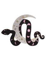 Halloween Glitter Snake Moon Star Laser Cut Wood Tarot LED Light Up Deco... - $48.39