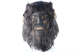 Vintage Mexican Holy Week Ceremonies fur covered mask - $592.52