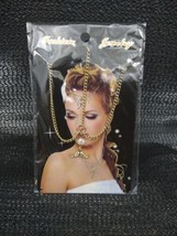  Head Chain Gold Tone Boho - $6.92