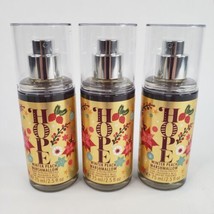 3 HOPE Winter Peach Marshmallow Fragrance Mist Spray Travel Size Bath Body Works - £15.76 GBP