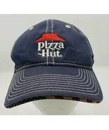 RARE Y2K BLUE USA FLAG Pizza Hut Classic Logo Embroidered Logo Hat WORN ... - £17.91 GBP
