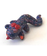 JOYCE FRITZ YIPES Brooch Pin Polymer Clay Insect or Lizard Purple Red Bl... - $34.21 CAD