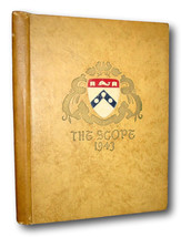 Rare  The Scope for 1943, Yearbook of University Of Pennsylvania School ... - £79.13 GBP