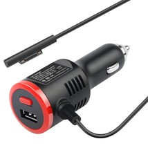 Surface Car Charger, 41W 12V 2.58A Power Supply For Microsoft Surface Pro 3/Pro  - £19.66 GBP
