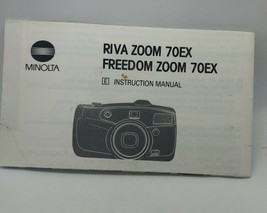 Minolta Riva Zoom 70EX instruction Manual Only Replacement OEM - $9.85