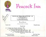 Peacock Inn Luncheon Menu Haddon Hall 1952 - $74.17