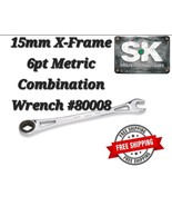 SK PRO TOOLS 80008 15mm XFrame Ratcheting Wrench Steel 1.7 ARC 3X Torque - £21.68 GBP