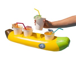 BigMouth Inc Banana Beverage Boat – Inflatable Drink Holder for Pool, Be... - $14.99