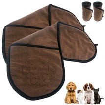 2 Extra Absorbent Quick Drying Pet Towel 2 Handed Cat Dogs Puppy Bath Fa... - $22.99