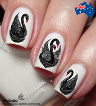 Psychedelic Swan Nail Art Decal Sticker Water Transfer Slider - £3.60 GBP