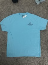 Realtree Men&#39;s Short Sleeve Graphic Tee Fishing logo Teal Size XL (46-48) - $16.82