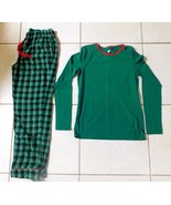 Pajamas LANDS END Ladies Fleece 2 piece Sz S (6-8) Preowned (tld) - $15.99