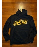 cleveland cavaliers navy blue sweater men’s large nba tx3 warm hoodie ba... - $12.34