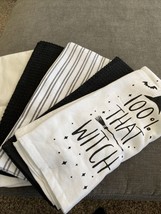 Nwot Cynthia Rowley Curious Collection 5 Halloween Kitchen Hand Dish Towels - £15.17 GBP