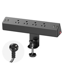 Desk Clamp Power Strip, 1875W Surge Protector With 4 Ac Outlets 4 Usb Ports (2 U - £43.95 GBP