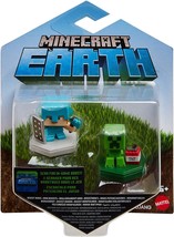Minecraft Earth Alex &amp; Mining Creeper Mini Figures - £8.40 GBP
