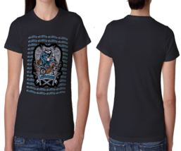 Motocross Angel  Black Cotton t-shirt Tees For Women - $14.53+