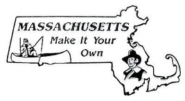 Massachusetts Make it your Own United States Magnet - £3.39 GBP