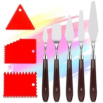 Artisan&#39;s Choice Palette Knife and Paint Scraper Set - 5pcs Stainless St... - $21.77