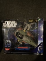 Jazwares Star Wars Micro Galaxy Squadron Boba Fett&#39;s Starship, New Damaged Box - £23.66 GBP