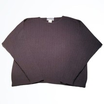 Vintage Pendleton Dark Navy Crew Neck Cable Knit Sweater Size Large - £25.34 GBP