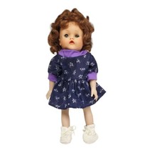 Vintage Fibre-Craft Collectible Doll  18&quot;  Vinyl Doll Brunette Sleepy Eyes  - $17.59