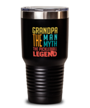 30 oz Tumbler Stainless Steel Funny Grandpa The Man The Myth The Pickleball  - £26.48 GBP