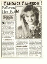 Candace Cameron teen magazine pinup clipping pix picture cutting faith Bop 90s - £1.56 GBP