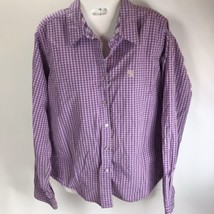 Wrangler 20X Vtg Y2K Plaid Button Blouse long sleeve SZ L Embroidered western - £15.02 GBP