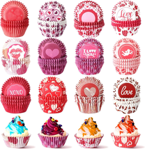 1200 Count Valentine&#39;S Day Cupcake Liners Heart Cupcake Baking Cups Pape... - £17.97 GBP