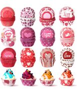1200 Count Valentine&#39;S Day Cupcake Liners Heart Cupcake Baking Cups Pape... - £18.36 GBP