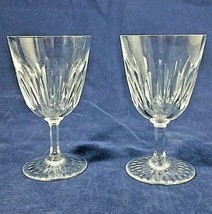 Baccarat Clear Crystal Stemware Vintage 4 Ounce Wine Glasses Set of Two 5 1/4&quot; - £142.21 GBP