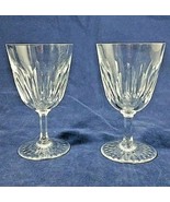 Baccarat Clear Crystal Stemware Vintage 4 Ounce Wine Glasses Set of Two ... - $180.00
