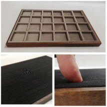 Tray For Coins IN Wood And Velvet Italian Taupe First Choice Coins&amp;more - $43.23+