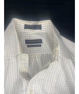 Henry Jacobson Men&#39;s M 15.5 34/35   Button Down  Dress Shirt Blue/Brown ... - €15,19 EUR