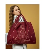Official Harry Potter Burgundy Reusable Travel Tote Bag - $275.84 MXN