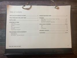 Total Gym Force Exercise Flip Chart  - $375.04 MXN