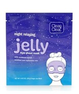 Clean &amp; Clear Night Relaxing Jelly Eye Sheet Mask W/Seeweed Extract, 1 U... - $4.49