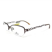 Catherine Deneuve CD-246 BRN Eyeglasses Frames Brown Oval Half Rim 52-17-135 - £14.54 GBP