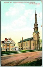 First Congregational Church Parsonage Bangor Maine ME UNP DB Postcard F11 - £2.36 GBP