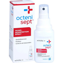 Octenisept Wound Healing Anti-Septic Pain-Free Spray Disinfection - 50ml... - £24.90 GBP