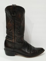 Acme DISTRESSED BROWN Boot Cowboy Western Leather Pull On Ride Women 9 C... - $95.00