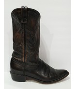 Acme DISTRESSED BROWN Boot Cowboy Western Leather Pull On Ride Women 9 C... - $95.00