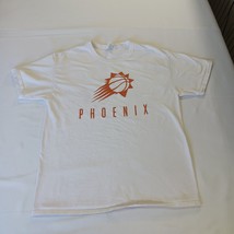 Fruit Of The Loom NBA Phoenix Suns Men’s White Basketball Cotton T-Shirt Size L image 13