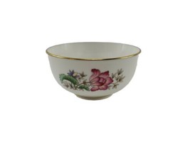 Vintage Wedgwood Bone China Mini Pink Flowers Open Sugar Bowl England W-D 3984 - £7.08 GBP