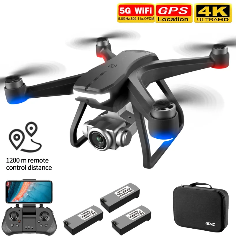 F11 PRO GPS Drone 4K 6K Dual HD Camera Professional Aerial Photography Brushless - £133.78 GBP+