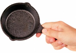 LODGE CAST IRON 3 1/2&quot; inch Miniature SKILLET PreSeasoned FRYING PAN LMS... - $33.52